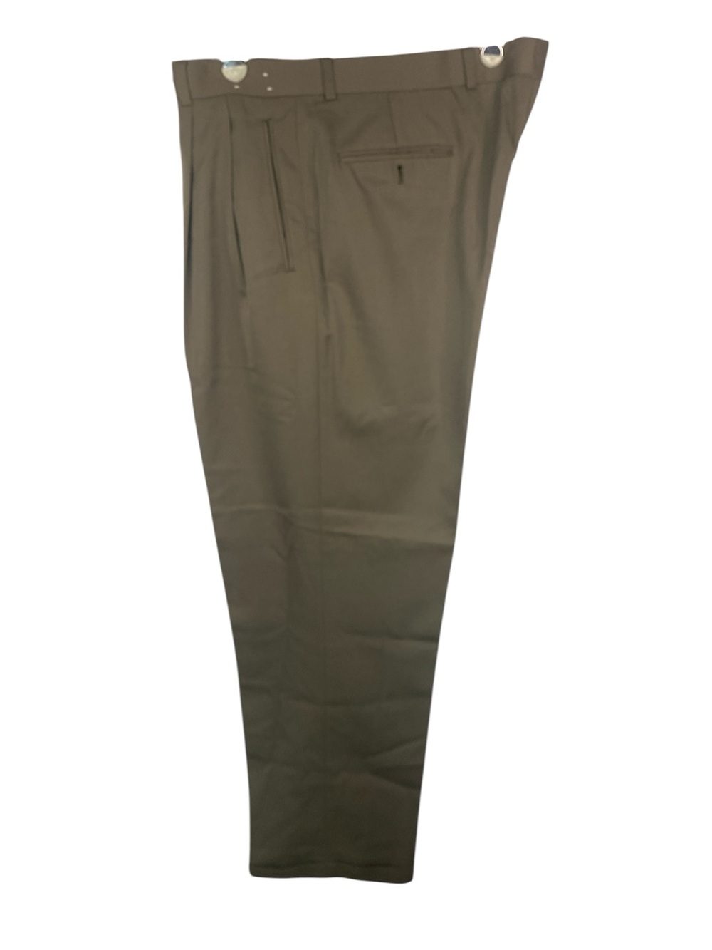 Braggi by Louis Raphael Khaki Pleated Cuffed Dress Pants Men’s 38x32
